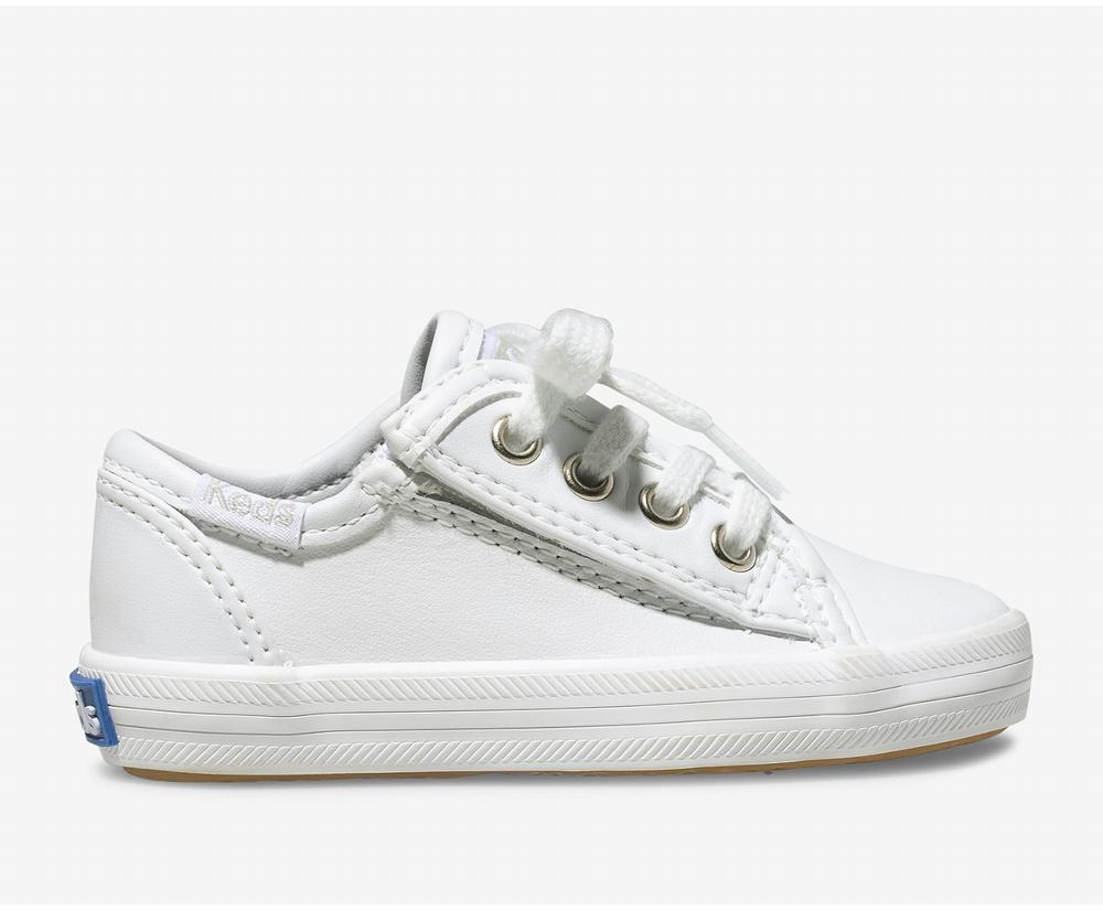 Girl Keds Kickstart Leather Sneaker White 5478206PO - South Africa